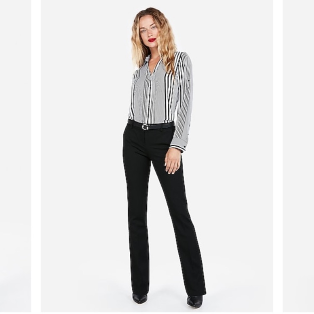 Express studio columnist black dress pant 10